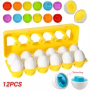 Geometric Shape Mixed Shape Pairing Eggs Puzzle Kids Learning Educational Toys