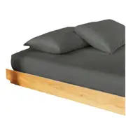 Charcoal 2000TC Bamboo Cooling Fitted Sheet Set