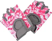 [TOKIDNY] Nylon Boys and Girls Gloves Half-Finger Design Anti-Slip Warm for Riding for Outdoor Fishing Fitness Exercises