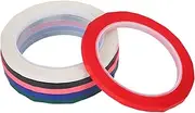 Operitacx 6rolls High-Temperature Insulation Craft Tapes Whiteboard Marking Positioning Tape for Projects Labeling and Circuit Boards Colors