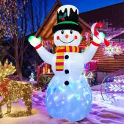 7 FT Christmas Inflatable Outdoor Decoration,Snowman Christmas Inflatable Blo...