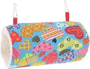 Abaodam Hamster Tunnel Hammock Plush Cylinder for Animals Ferret Bed and Guinea Pig Hideaway for Cages Sofas and Playtime Fun