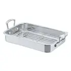 Scanpan Impact Roaster w/ Rack Oven Roasting/Baking Dish/Tray Stainless Steel