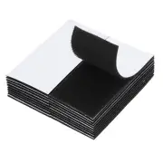 18 Pack Hook and Loop Strips Rectangle Tape Double Sided 2" x 4", Black