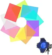 LNGJIN Pack of 18 Colour Correction Colour Filter Transparent Coloured Films Gel Colour Correction Gel Light Filter Colour Film for Photo Studio Strobe Flash LED Light Lamp Headlight Film