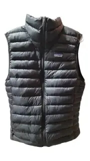 New Patagonia Down Sweater Goose Down Puffer Vest Black Men’s Small $229 FA22
