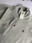 Polo Ralph Lauren Men's Estate-Rib Cotton Quarter-Zip Pullover -Andover Heather