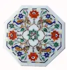 12" Marble Corner side end Table Top Marquetry Lapis Patio Decor
