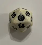 MTG Magic Mirrodin Besieged White Promo Spin Down Life Counter d20 Bundle Die