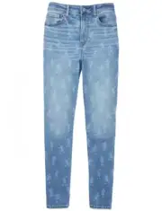Disney X American Eagle AE Women Mom Jeans Stretch Mickey Mouse Sz 2 New 26W NWT