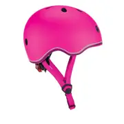 Globber Kids Helmet w/Flashing LED Light Xs/S - Deep Pink 51-55 cm