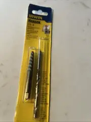 Irwin 53704 Spiral Screw Extractor & Drill Set 1/4" NEW! NIB