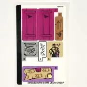LEGO STICKER SHEET 41157 Rapunzel's Traveling Caravan Disney Tangled The Series