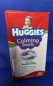 20 count HUGGIES Calming Touch disposable washcloths Lavender & Chamomile