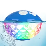 New Bluetooth Speaker with Colorful Lights Portable Waterproof Pool Speaker IPX7