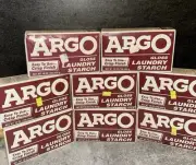 8 Lot ARGO Gloss Laundry Starch Discontinued Read !