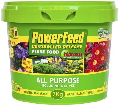 Powerfeed CONTROLLED RELEASE PLANT FOOD 2kg All Purpose Including Natives