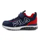 FILA 康特杯 足弓支撐 魔鬼氈 慢跑鞋 中大童 藍紅 R9998 (3-J401Y-321)