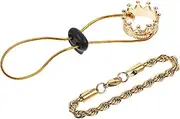 JOINPAYA Crown Hat Lizard Decor Reptile Accessories Small Pet Costume Necklace Set