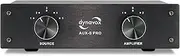 Dynavox AUX-S PRO Input Extension Switch with 5 RCA Input Ports for Two Stereo and Surround Amplifiers, Black