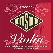 ROTOSOUND RS6000 PROFESSIONAL CHROME FLATWOUND VIOLIN STRINGS SET All 4 Strings
