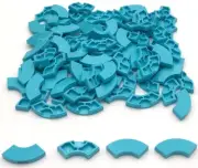 Lego 100 New Medium Azure Tiles Flat Smooth Round Corners 2 x 2 Macaroni Parts