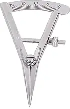 Leather Craft Tool, Stainless Steel Marking Gauge Adjustable Rotating Ruler Adjustable Marking Gauge Mini Press for Leather Metal Jewelry (Screw Locking Marking Gauge)