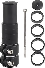 [Grcfumo] Bike Stem Extender, Aluminum Alloy Handlebar Riser, 14cm Bike Stem Riser for Mountain Bike Road Bike