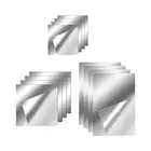 4 Pieces Square Wall Mirror Tiles Acrylic Frameless Full Length Mirror Sticky