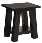 Small Timber Table, W50xD40xH54cm, Japanese Lamp Table, Plant Stand, Choc.