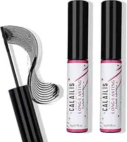[CALAILIS] Lash Glue, Cluster Lash Glue, Lash Extension Glue, Super Strong Hold 48 Hours Long Lasting Eyelash Glue for Lash Cluster, Waterproof, Non-Irritating, Fast Drying Lash Glue, 2Pack