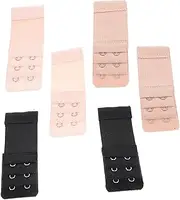 [SAFIGLE] 6 Pack Soft Bra Extenders Hooks Elastic Band Extension Straps Comfortable and Adjustable Extender