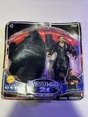 WWE WWF Wrestling UNDERTAKER Signature Gear Figure and Hat WrestleMania 21 Wear
