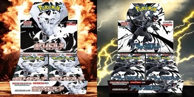 Black Bolt White Flare Booster Box Set Sealed Pokemon SV11 US SELLER SHIPS ASAP