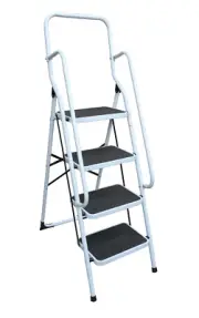 NNEDSZ Non Slip 4 Step Steel Ladder