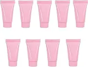 (Pink) - Ewanda store 5ml Sample Packing Bottles Jars,50 Pcs Empty Refillable Plastic Tubes Cosmetic Mini Makeup Containers for Body Lotion Shampoo Shower Gel Cream Cleanser,Pink