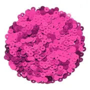 30000Pcs Flat Sequin Paillettes, 5mm/0.2" Round Hole Sequin for DIY, Rose Red