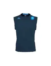 3018 Macron Ssc Napoli Tank Top Sleeveless 2015/16 Blue Shirt 302HVR0
