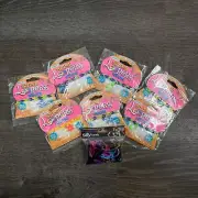 Lot of Silly Bandsz Silly Loopers Neon Bracelets Multicolor Charm Kardashians
