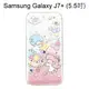 雙子星空壓氣墊鑽殼 [繽紛水果] Samsung Galaxy J7+ / J7 Plus (5.5吋)【三麗鷗正版】