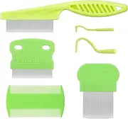 Cat Comb | Long Hair Matting Tool Set of 6,Multifunctional Anti-slip Dog Comb Grooming Tool for Shedding Hair Cleaning for Indoor Puppy Kitten Bath