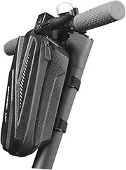 Hard Shell Handlebar Bag for Electric Scooter and Bicycle Cycling Package with Quick Release Installation Reflective Design for Night Safety Durable Phone Holder