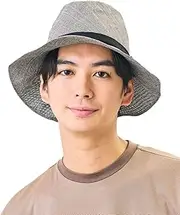[CA4LA] Kashira DOU02020 Men's Medium Folding Hat, Washable, Spring, Summer, Daily Casual, Simple, Sun Protection, Ribbon, Paper, Adjustable Size