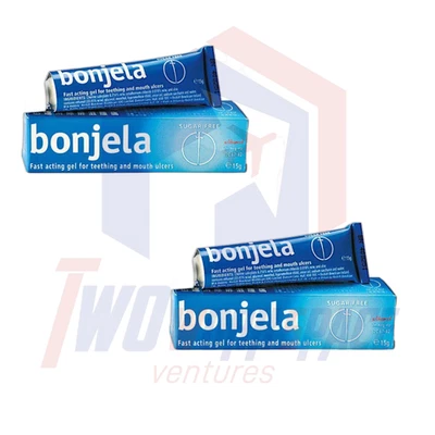 2X Bonjela 15g Fast Acting Gel For Teething and Mounth Ulcers