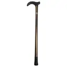Metal WALKING STICK Travel Extendable Pole Compact Adjustable Lightweight - Bron