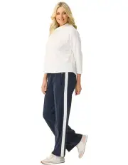 [Fella Hamilton] Energy Side Stripe Wide Pant in Navy
