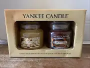 NEW YANKEE CANDLE 2 JAR 14.5 Oz RETIRED LIMITED SET MILK & COOKIES SPICED COCOA