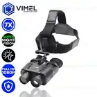 Head Mount Binocular Camera IR Night Vision Recorder 7X Magnification Wearable