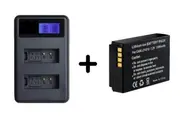 LP-E12 Camera Battery Replacement + Twin Charger For Canon EOS M50 , M2 , EOS M100, 100D TP