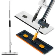 Microfiber Mop 360 ° Rotating Flat Floor Mop with 4 Washable~·